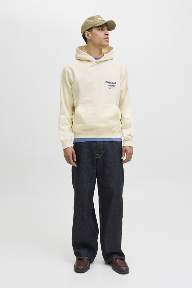 JORNORREBRO TYPO BACK SWEAT HOOD SN 12283054 Antique White